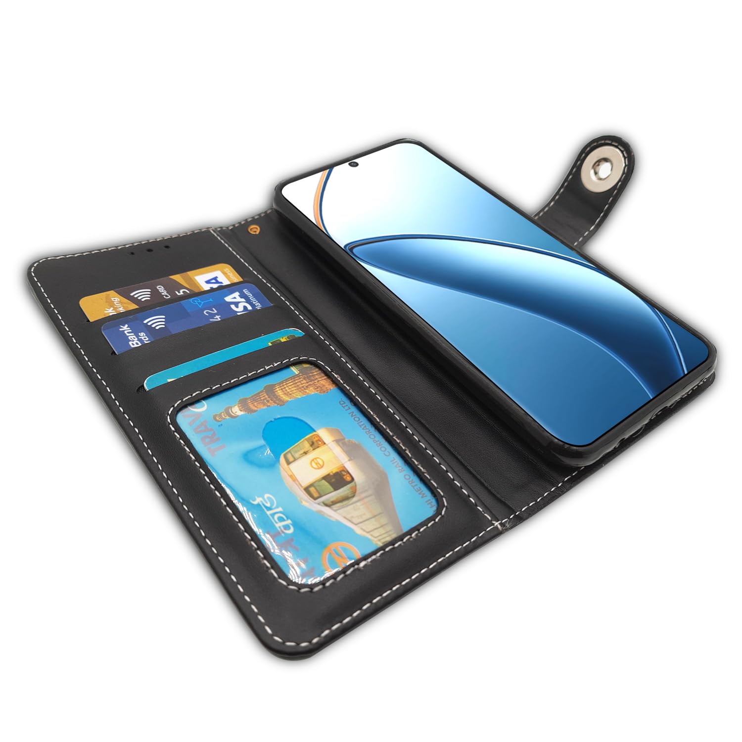 Pikkme grey Magnetic flip cover for Realme 12 Pro/12 Pro Plus 5G – photo 5