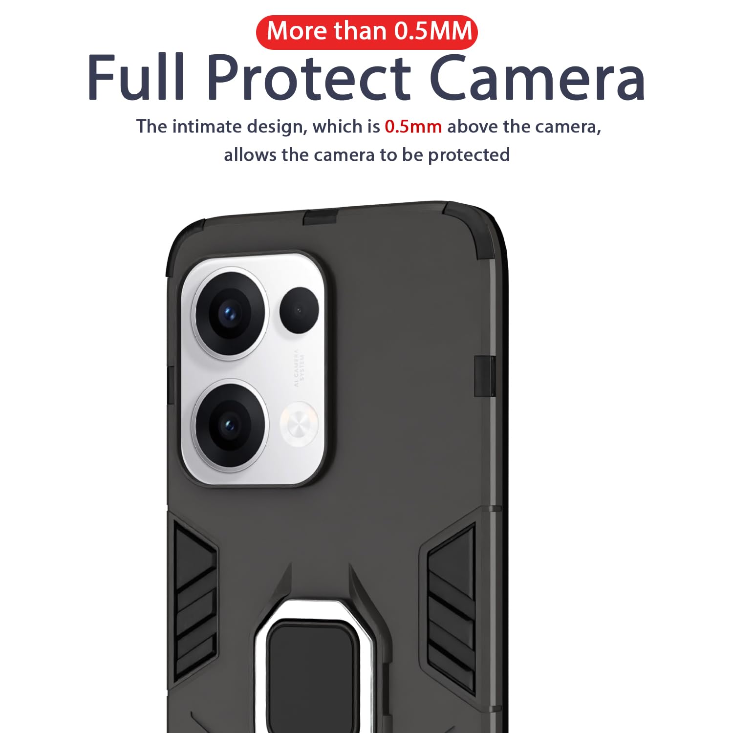 Pikkme Oppo Reno 13 5G black mobile cover – photo 7