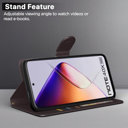 Coffee flip cover for Infinix Note 40X 5G – Pikkme – photo 3