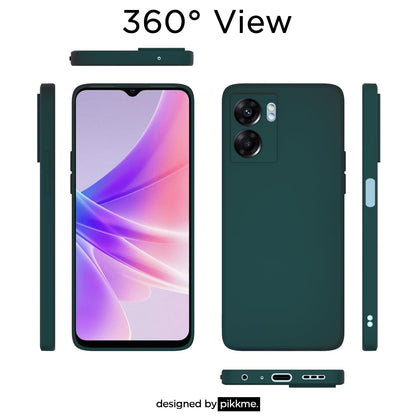 Pikkme  Oppo K10 5G Soft Matte Silicone Shockproof Case (Green)
