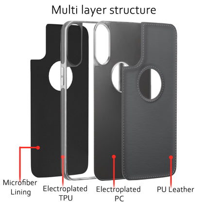 iPhone X/XS phone cover in chrome grey by Pikkme – photo 3