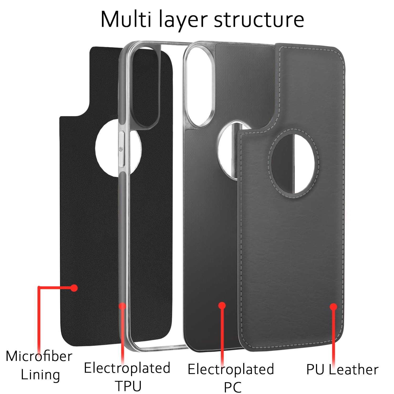 Pikkme chrome grey phone cover for iPhone XS Max – photo 3