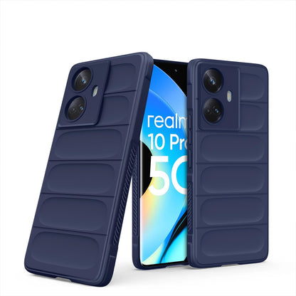 Realme 10 Pro Plus 5G ZigZag Back Cover -Blue