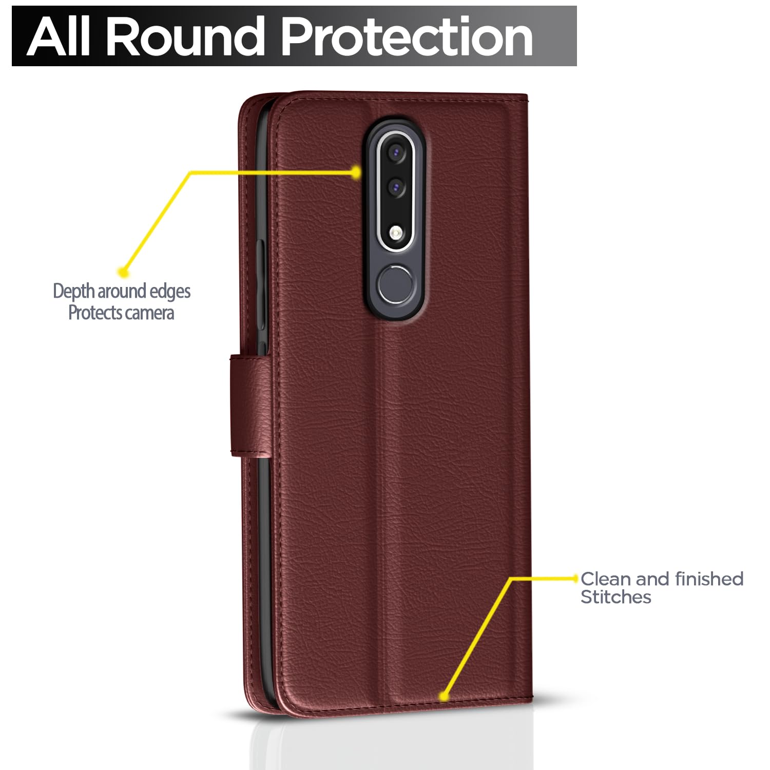 Pikkme brown flip cover for Nokia – photo 4
