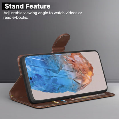 Pikkme Samsung M35 5G Wallet tan flip cover – photo 3