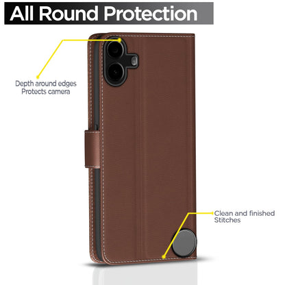 Pikkme CMF Phone 1 Wallet tan flip case – photo 4