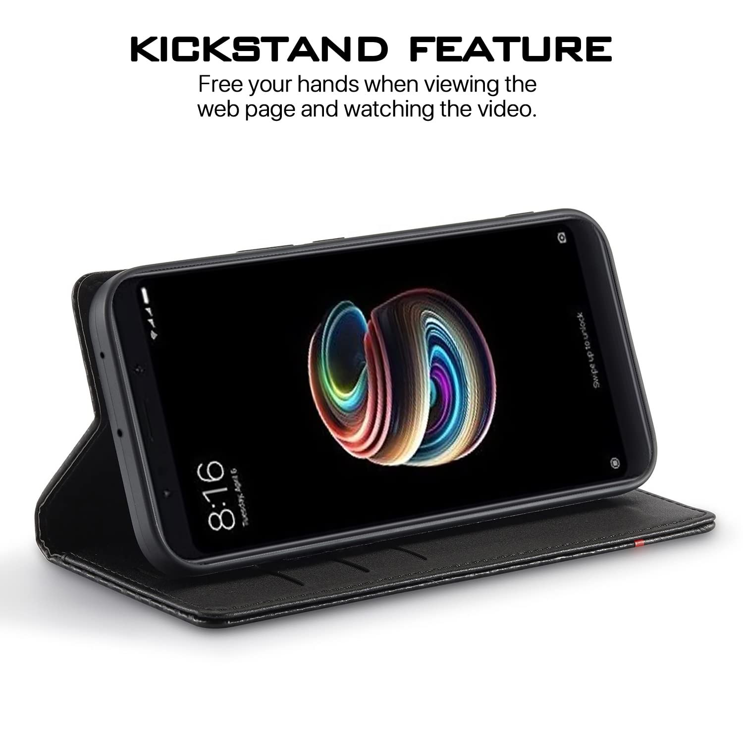Pikkme Redmi Note 5 Wallet black flip cover – photo 6