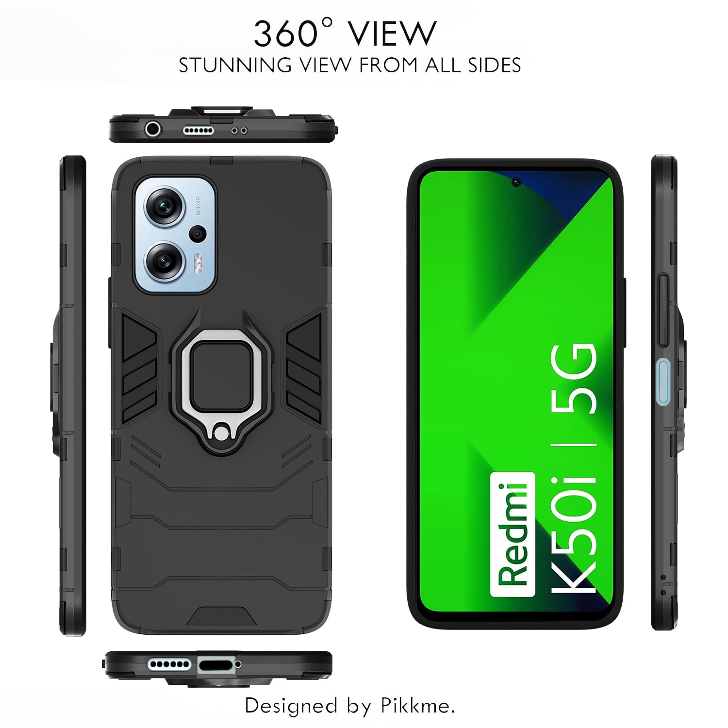 Pikkme Redmi K50i 5G black back cover – photo 3