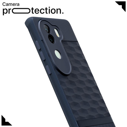 Pikkme Vivo V40e / iQOO Z9s 5G Soft Flexible Shockproof  Gencase Back Cover (Blue)