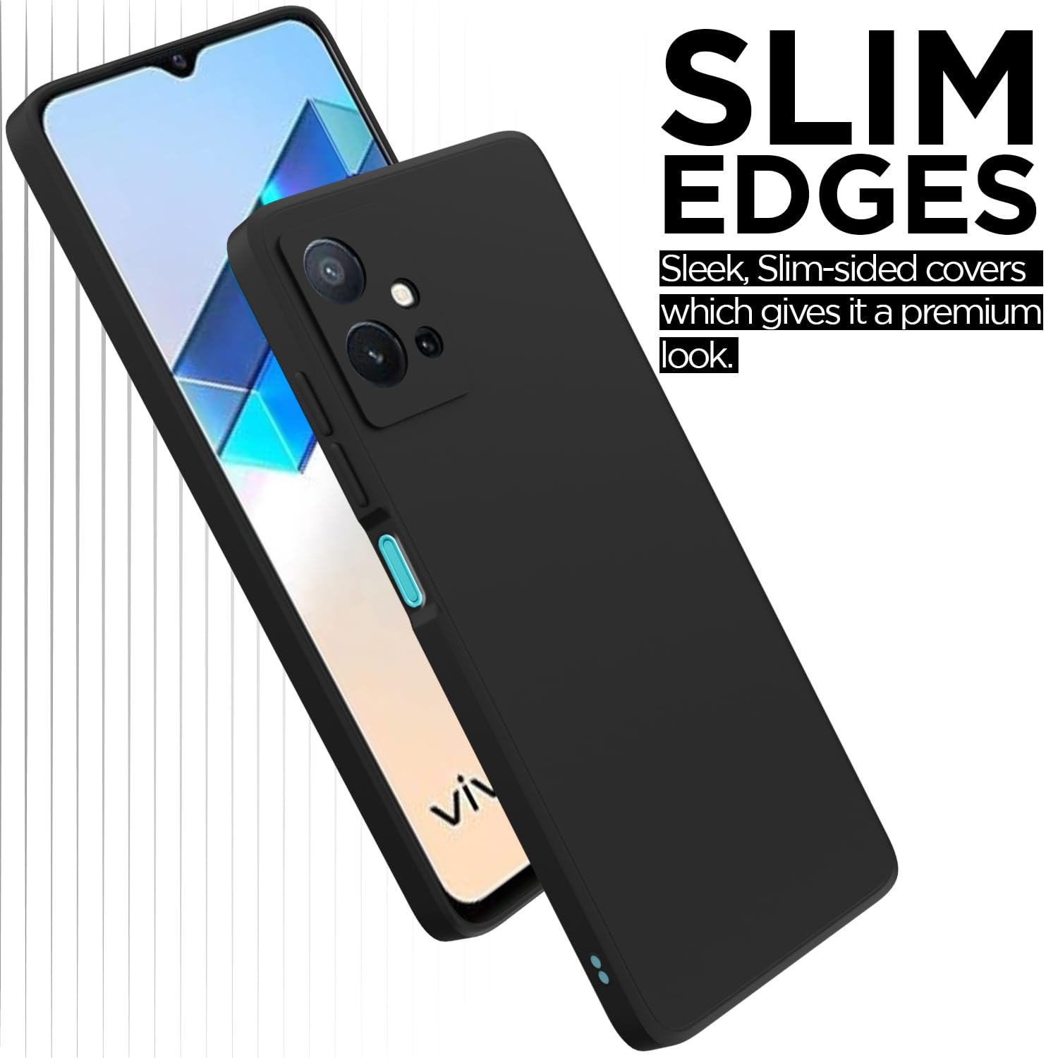 Pikkme Vivo T1/Y75/iQOO Z6 5G black phone cover – photo 6