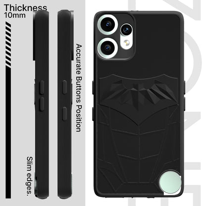 Pikkme CMF by Nothing Phone 2 Pro 5G Shockproof Stylish Cartoon Back Cover (Black)