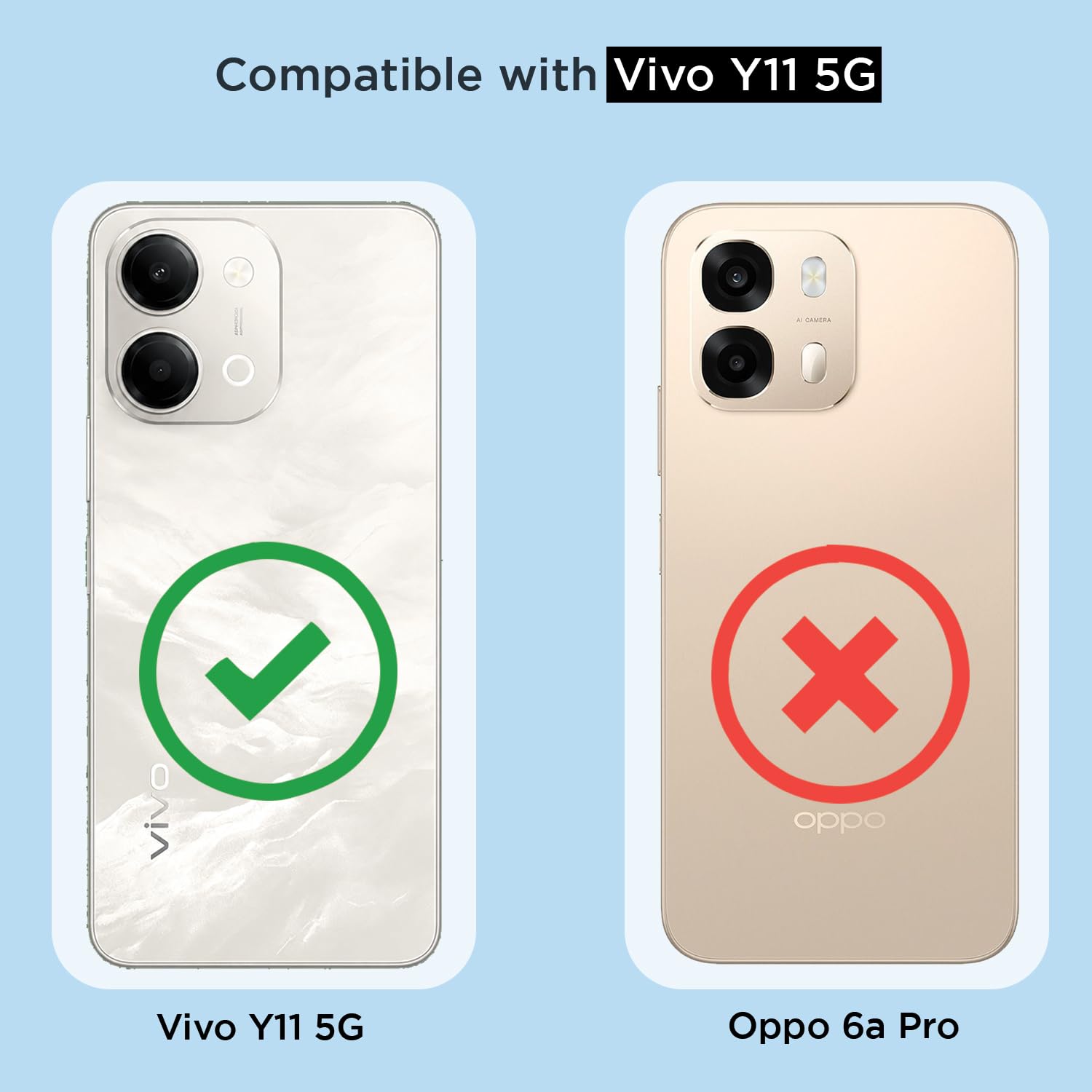 Vivo Y11/T5 Lite 5G MagSafe mobile cover in transparent mag-safe by Pikkme – photo 4