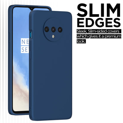 Pikkme OnePlus 7T Liquid Silicone Back Cover | Blue