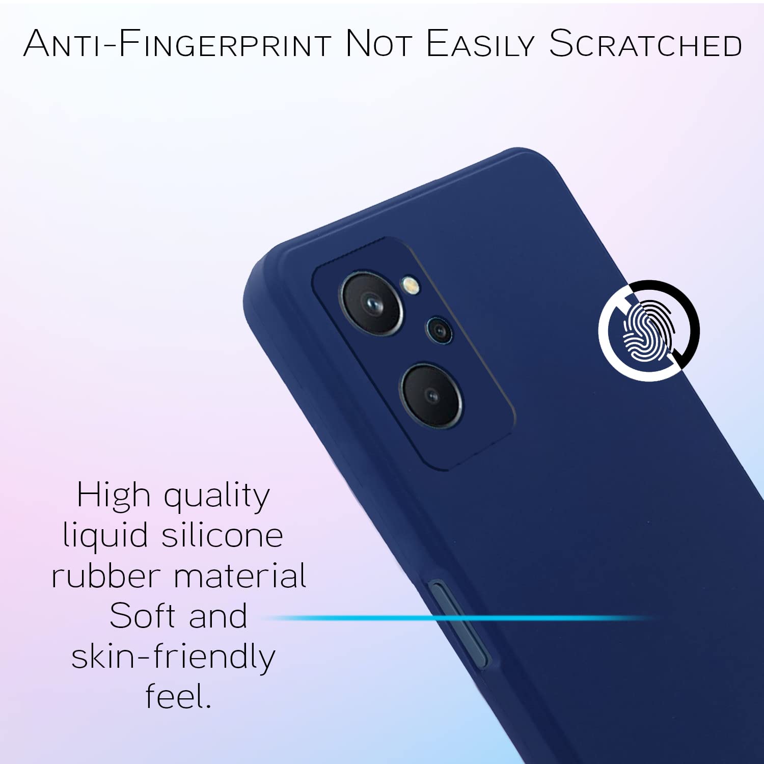 Realme 9i back cover in blue by Pikkme – photo 6