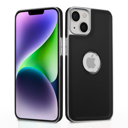 Pikkme iPhone 14 Plus Leatherback chrome black mobile back cover