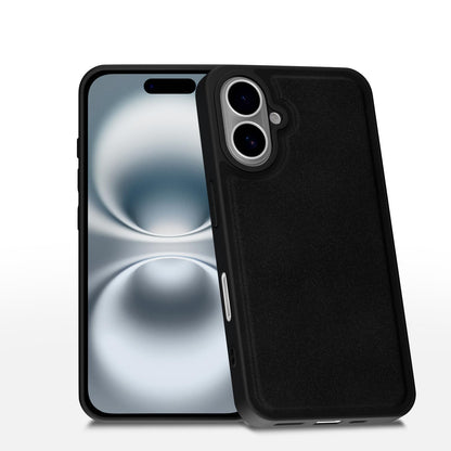 Pikkme iPhone 16 Leather black mobile back cover