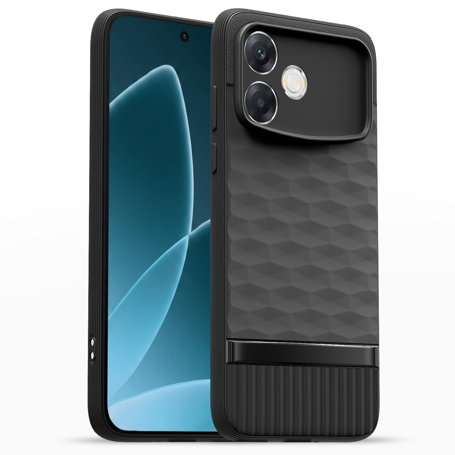 Oppo F33 Pro 5G mobile cover in black by Pikkme