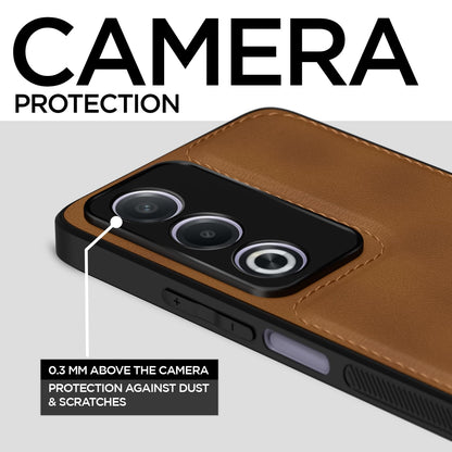 Pikkme brown Leather mobile back cover for Oppo A3 Pro 5G – photo 3