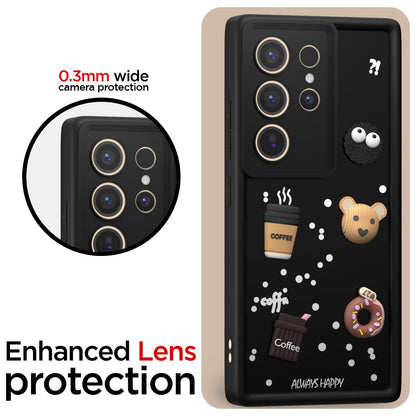 Samsung S24 Ultra 5G/3D Silicone mobile back cover in black by Pikkme – photo 5