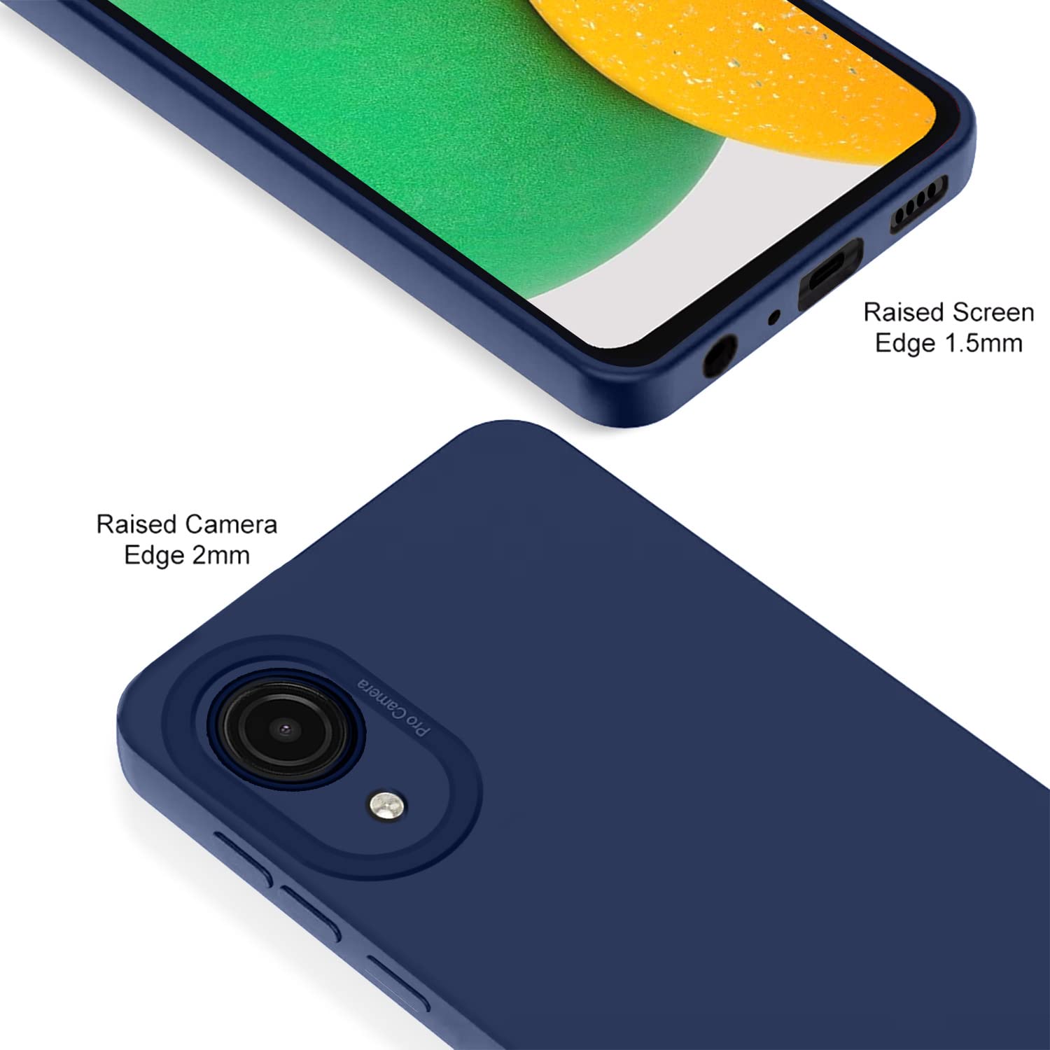Pikkme Samsung Galaxy A03 Core Liquid Silicone Back Cover | Blue