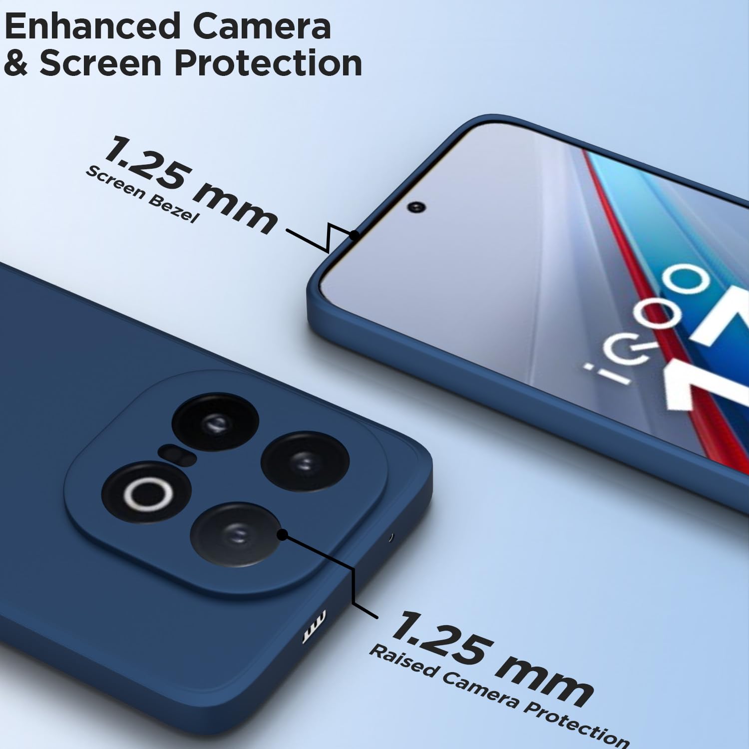 iQOO 13 5G back cover in blue by Pikkme – photo 2