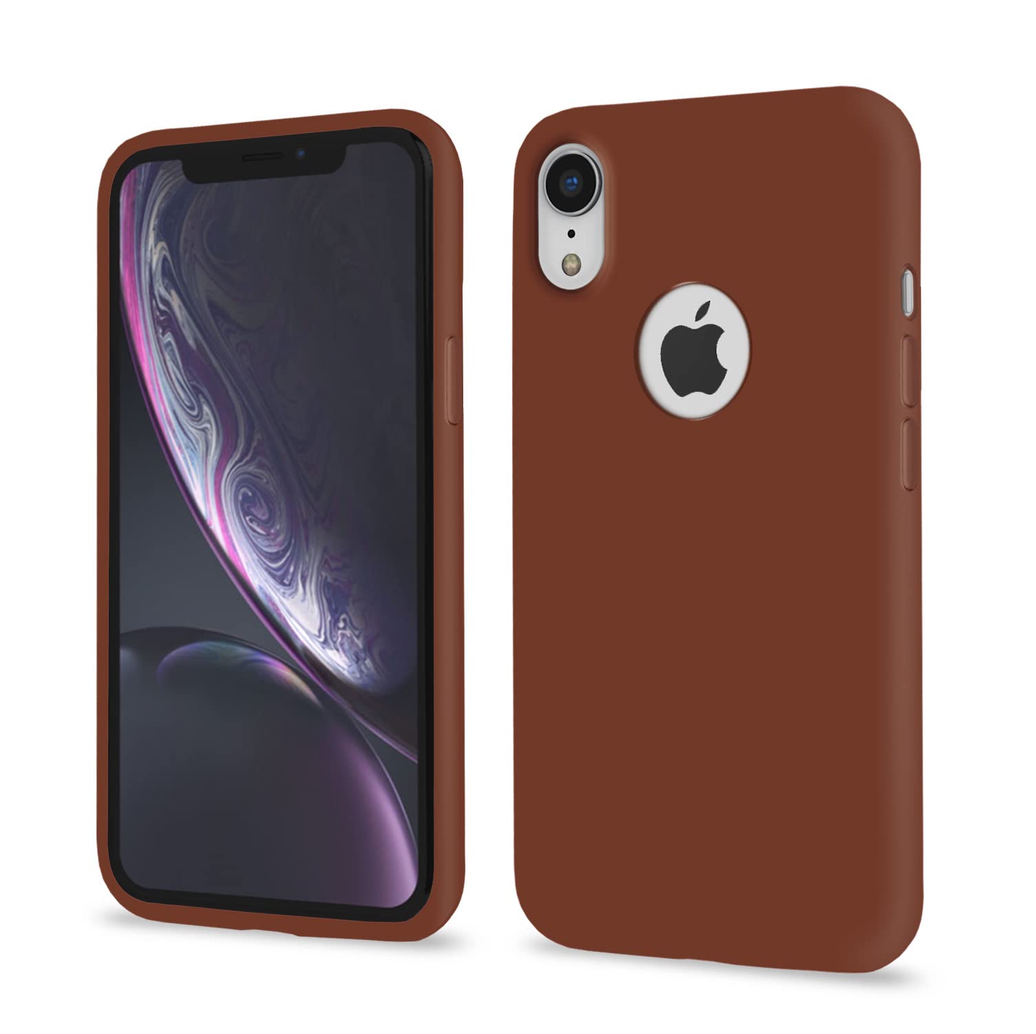 Pikkme iPhone XR Soft Silicone brown back cover