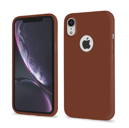 Pikkme iPhone XR Soft Silicone brown back cover