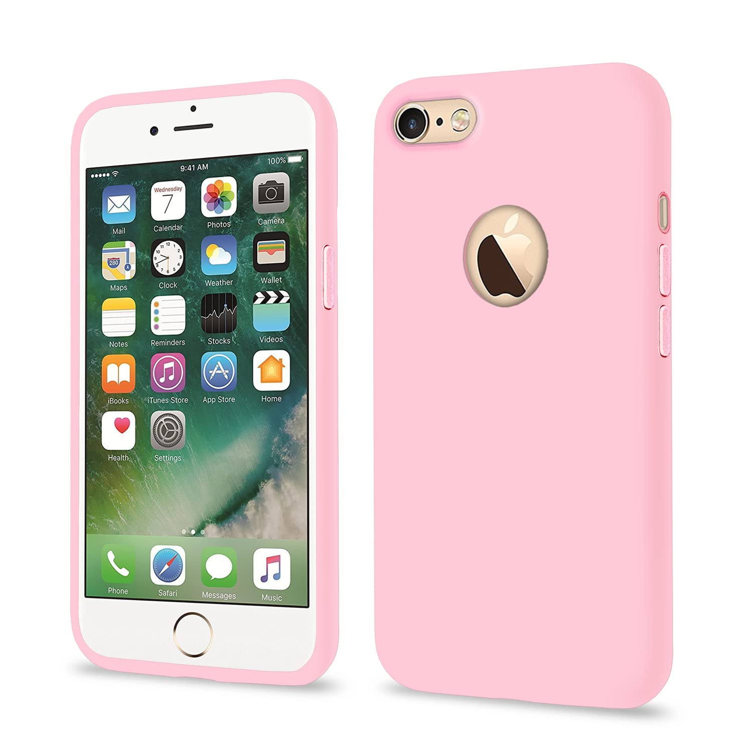 Rose pink Soft Silicone phone cover for iPhone 6/6S – Pikkme