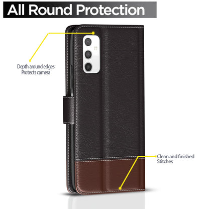 Pikkme coffee & brown Magnetic wallet flip cover for Samsung M52 5G – photo 4