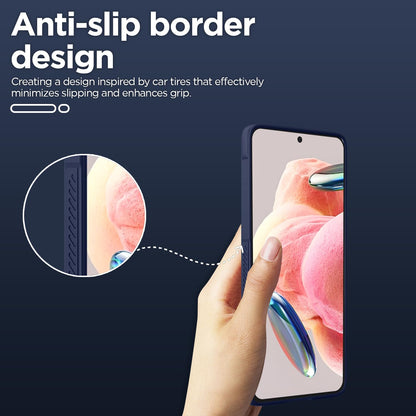 Pikkme Redmi Note 12 4G Liquid Silicone blue mobile cover – photo 4