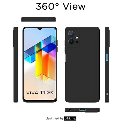 Pikkme black mobile back cover for Vivo T1/Y75/iQOO Z6 5G – photo 4
