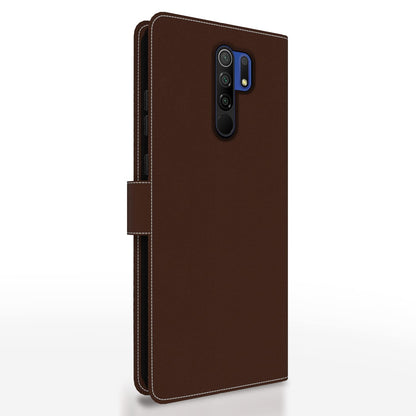 Pikkme brown & coffee Magnetic mobile flip cover for Redmi 9 Prime/Poco M2 – photo 4