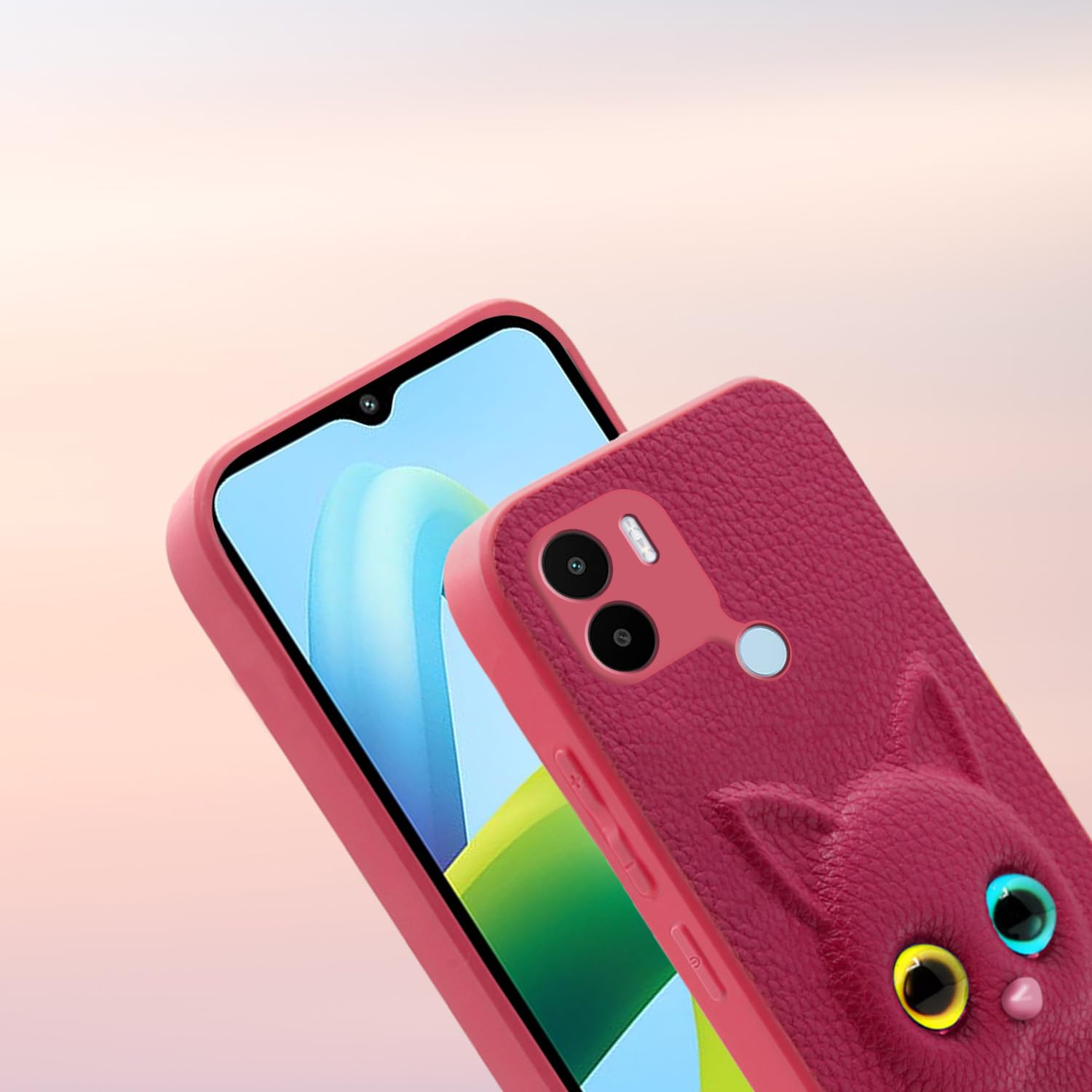 Pikkme pink Cat mobile back cover for Poco C51/Redmi A1 Plus/Redmi A2 Plus/C50, Redmi A1 Plus/A2 Plus/Poco C50 – photo 6