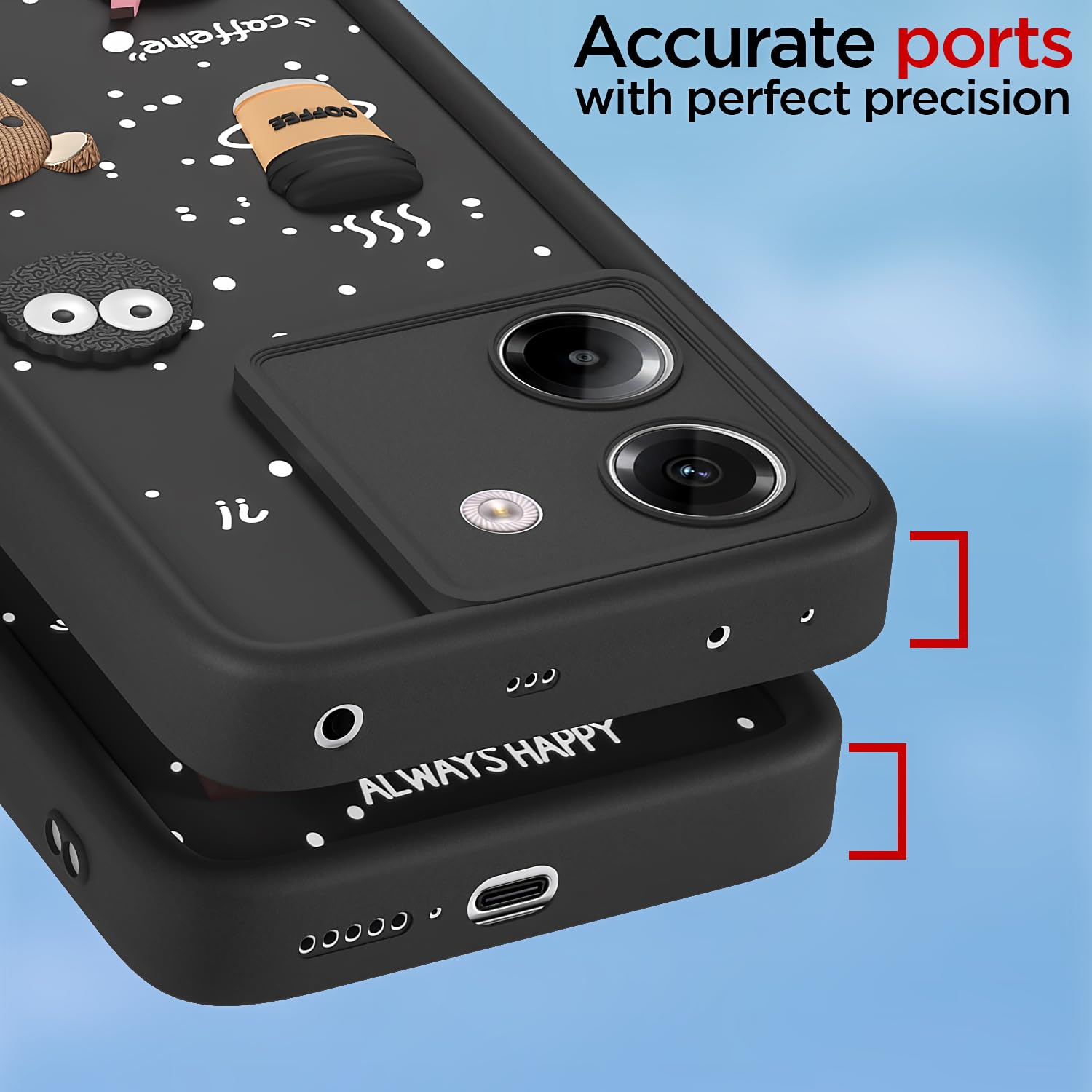 Pikkme black Silicone back cover for Poco M7 Pro 5G/3D – photo 4