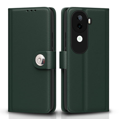 Green Button flip cover for Vivo V40e/iQOO Z9s 5G – Pikkme