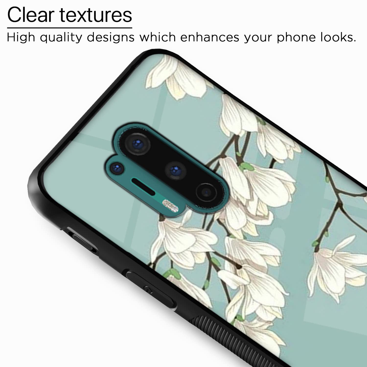 Pikkme Flower mobile back cover for OnePlus 8 Pro – photo 4