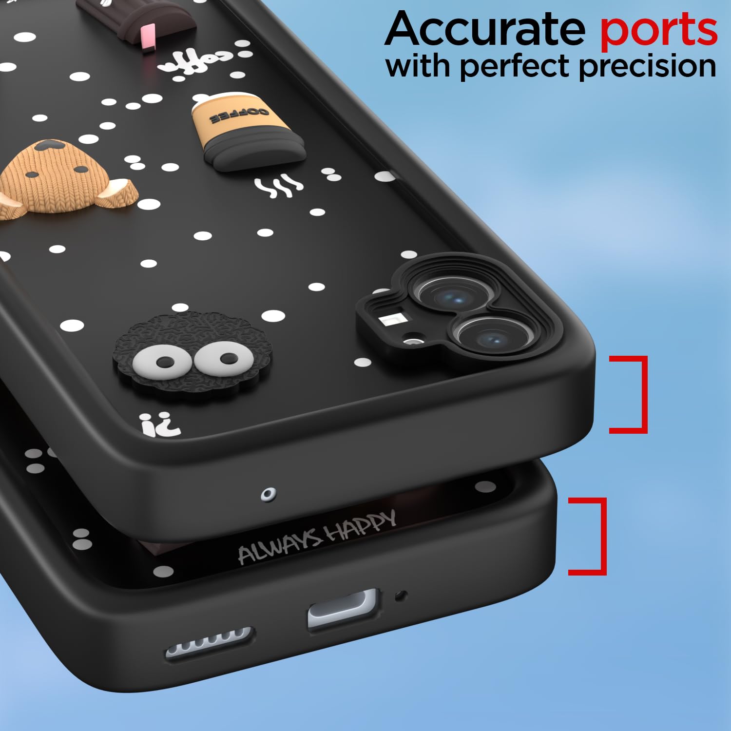 Nothing Phone 1 Silicone mobile cover in black by Pikkme – photo 4