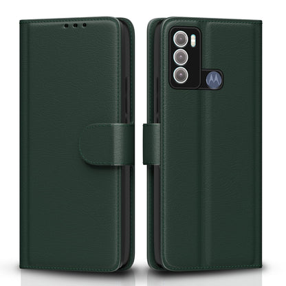 Pikkme Motorola Moto G60 / G40 Fusion Vintage Flip Cover (Green)