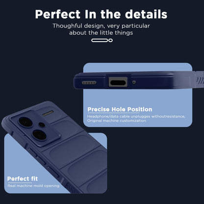 Pikkme Redmi Note 13 Pro Plus 5G ZigZag Back Cover (Blue)