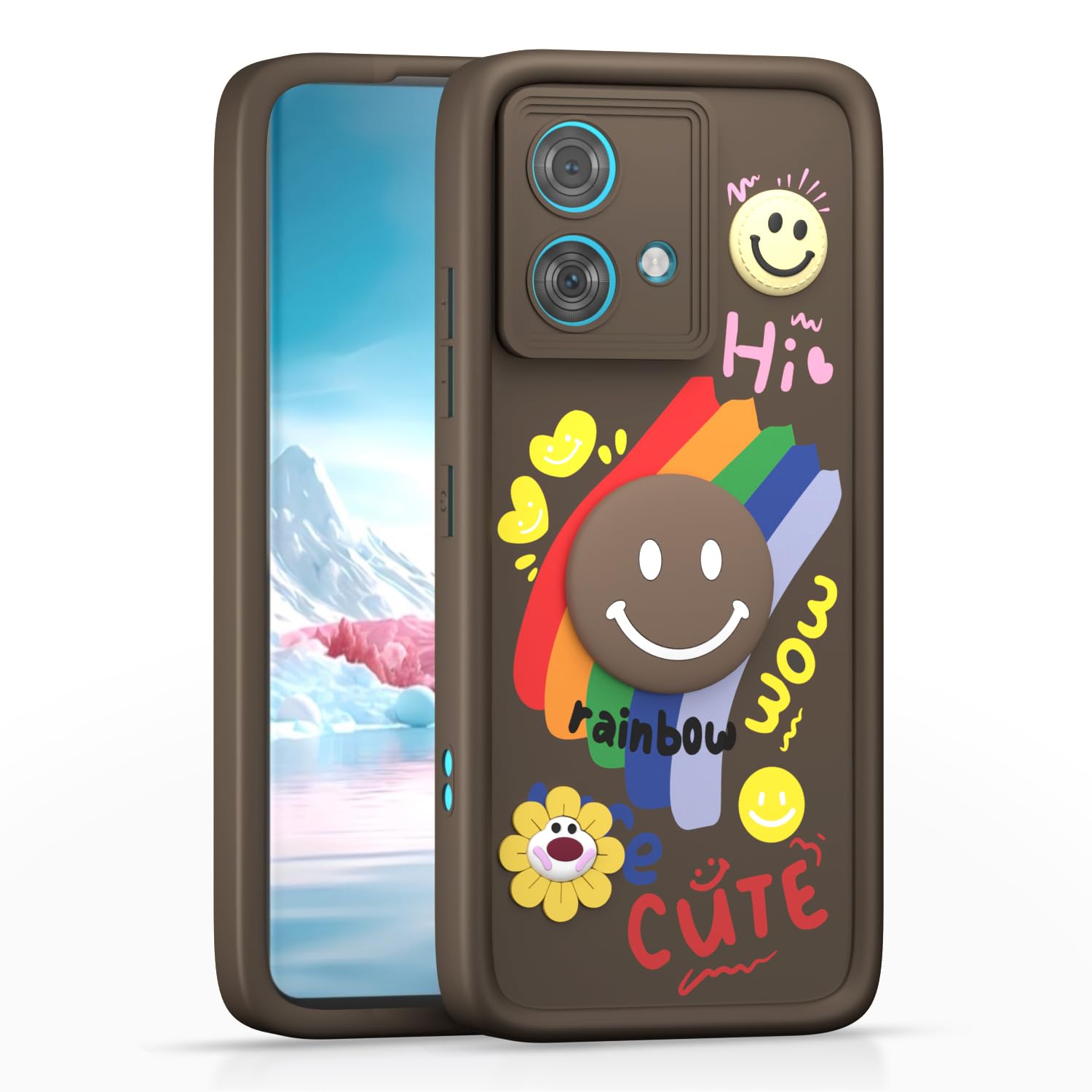 Moto Edge 40 Neo 5G phone cover in brown by Pikkme