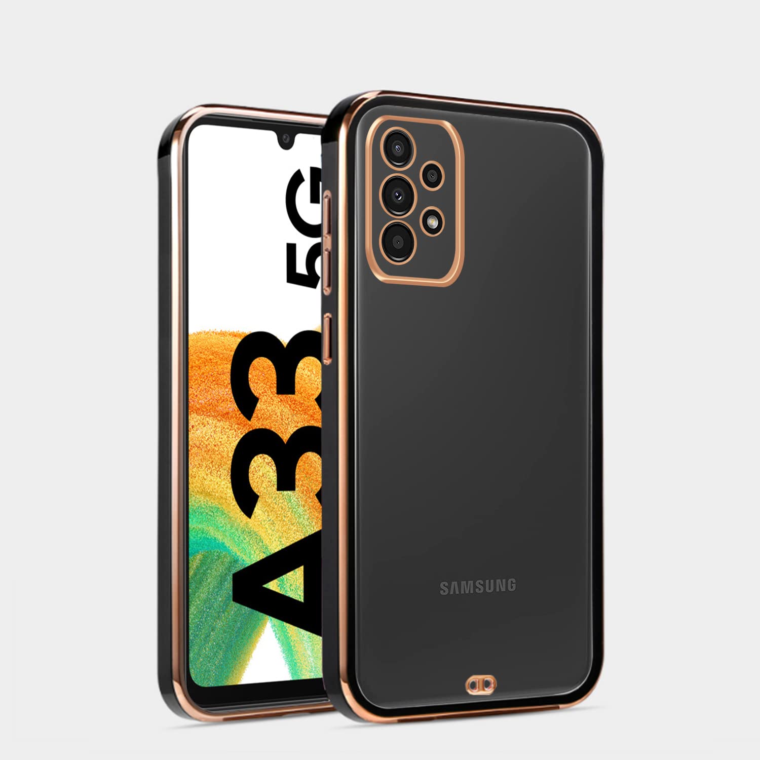 Black mobile back cover for Samsung A33 5G – Pikkme