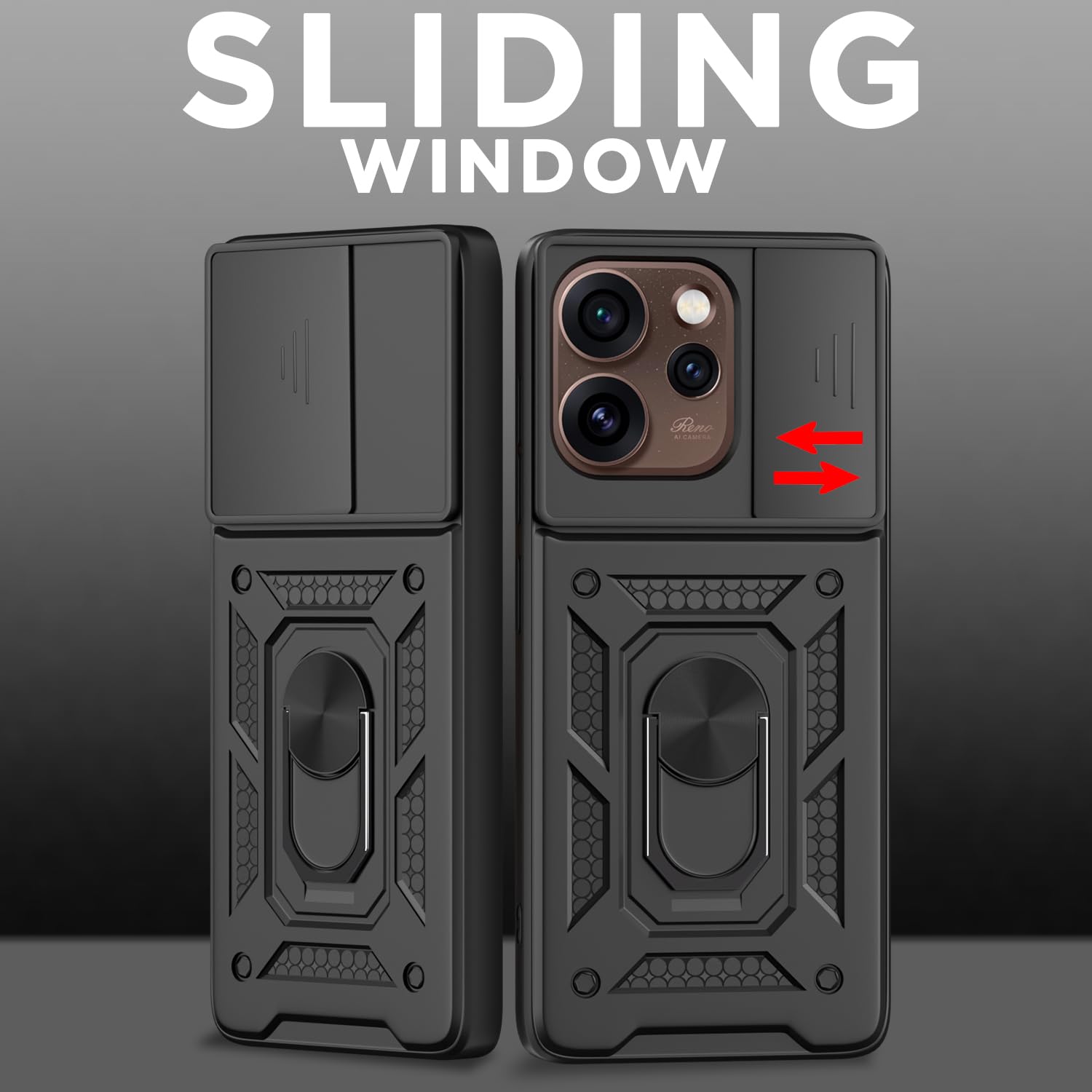 Oppo Reno 15 5G/360 mobile back cover in black by Pikkme – photo 2