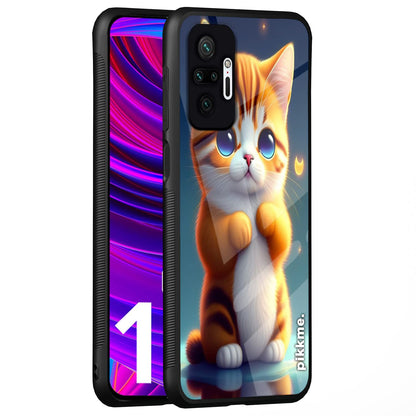 Pikkme Cat mobile cover for Redmi Note 10 Pro/Note 10 Pro Max