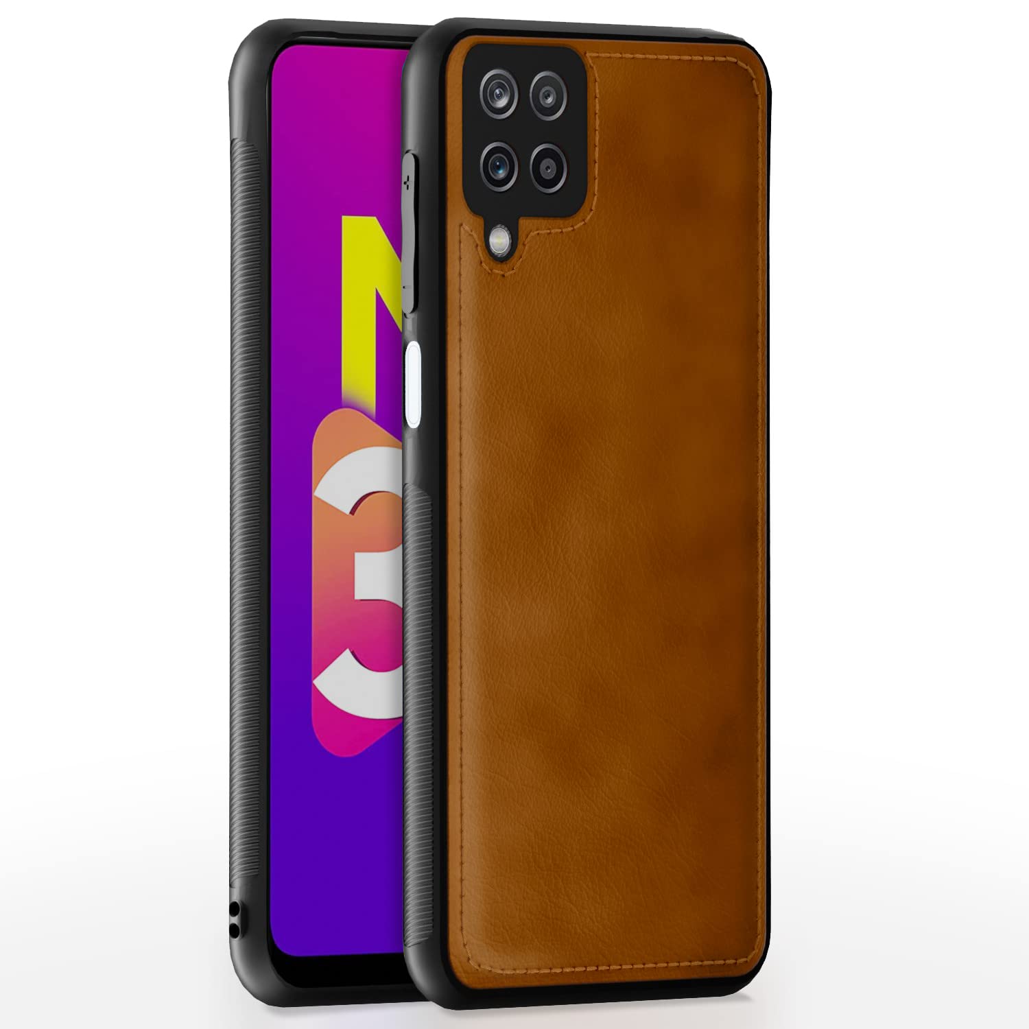 Pikkme Samsung M32 Prime/M32 4G Leather brown mobile cover
