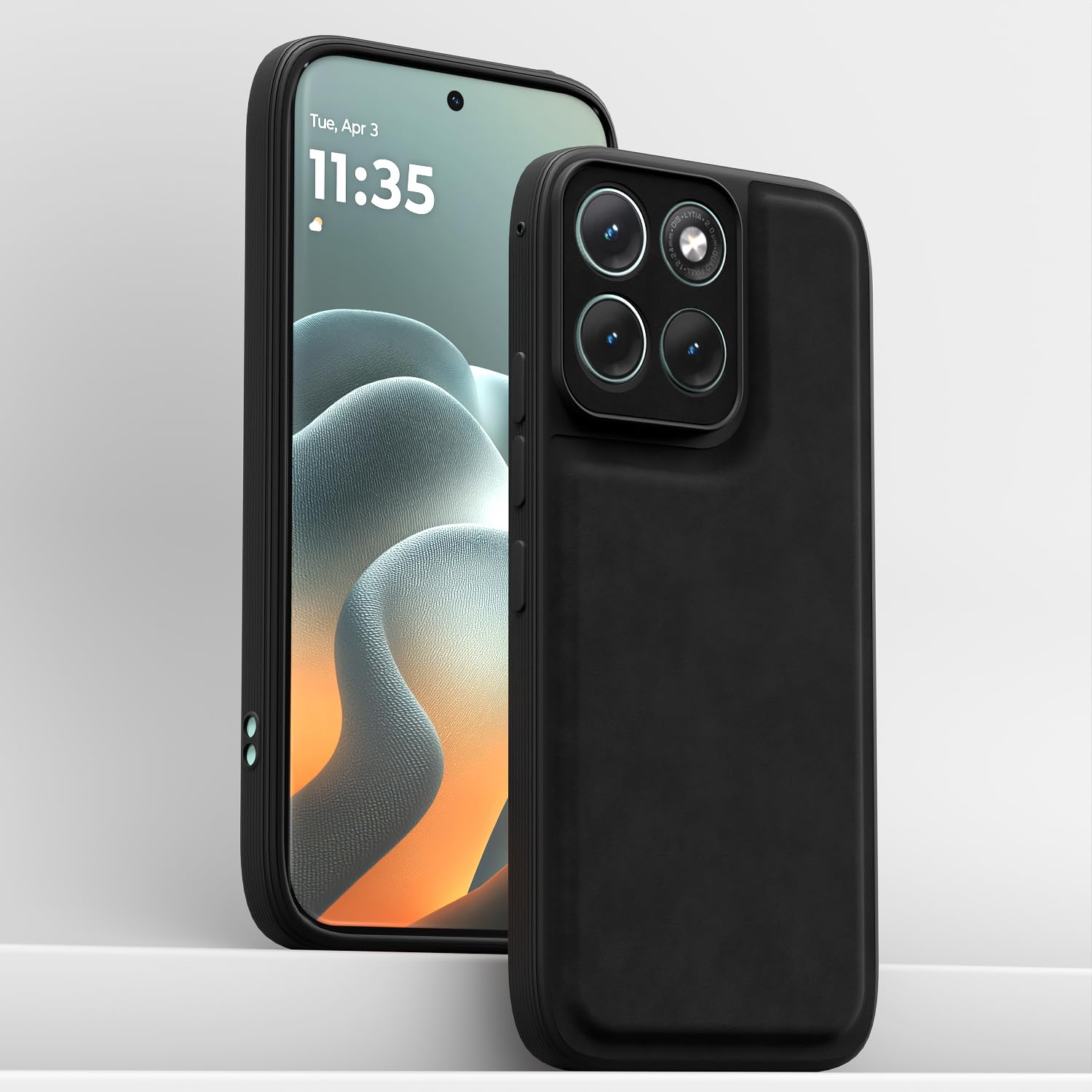 Pikkme Moto Edge 70 Fusion 5G Leather black mobile cover – photo 2