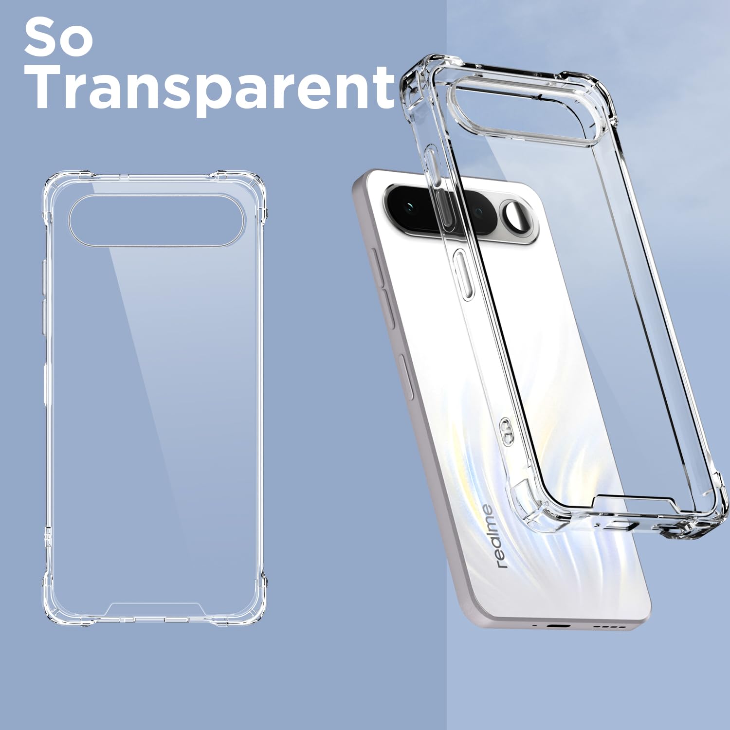 Pikkme Realme 16 5G PC-TPU transparent mobile back cover – photo 2