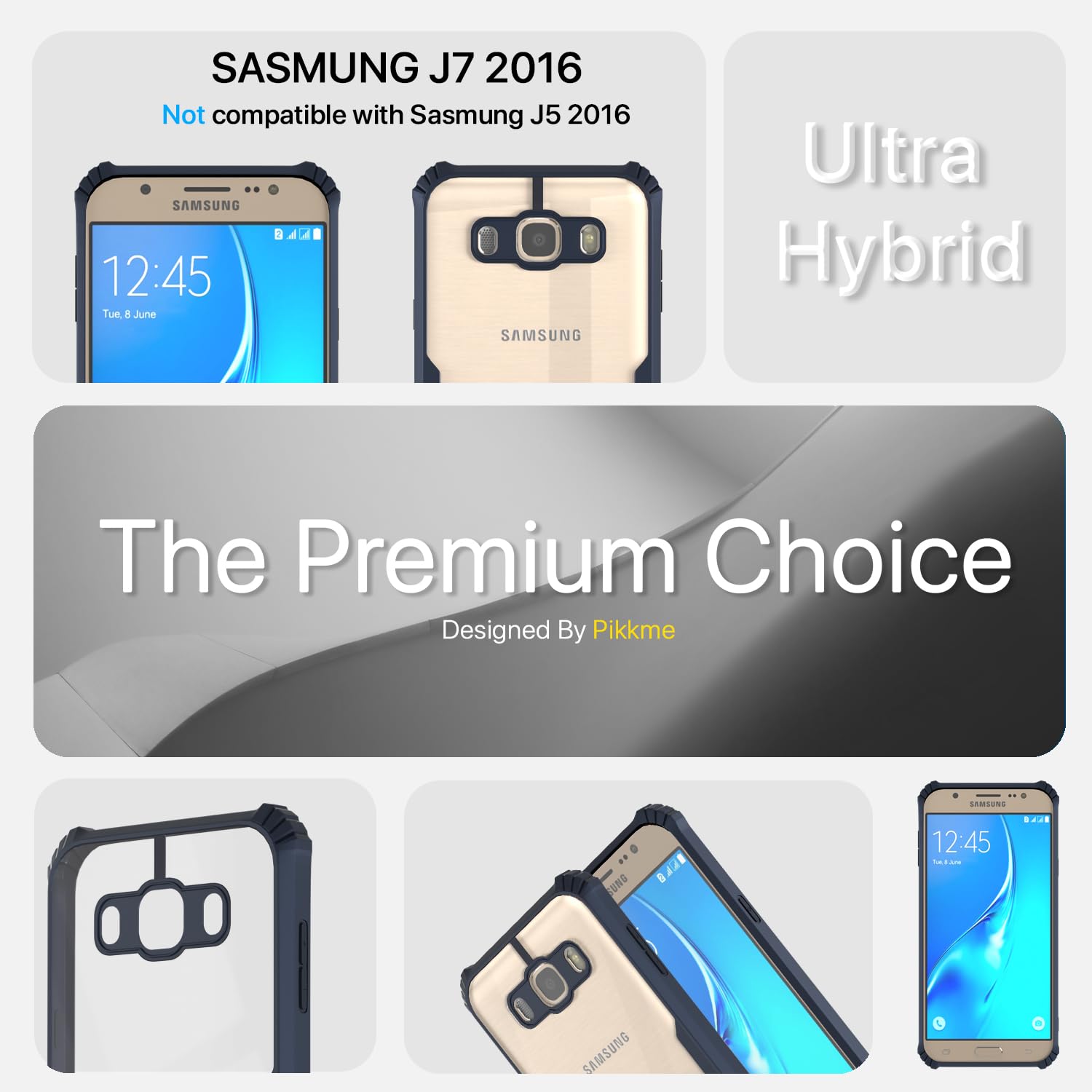 Pikkme blue phone cover for Samsung J7 2016 – photo 3