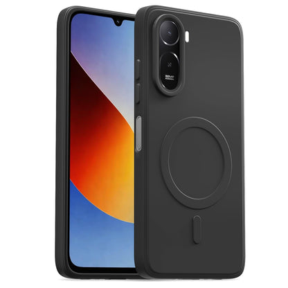 Pikkme black mobile back cover for Redmi A7 Pro/Poco C85x 5G