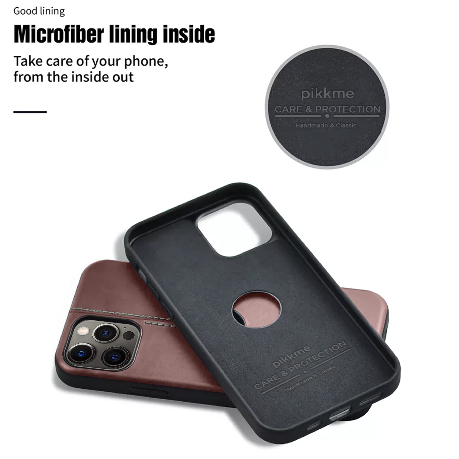 iPhone 12 Pro Max phone cover in brown by Pikkme – photo 3