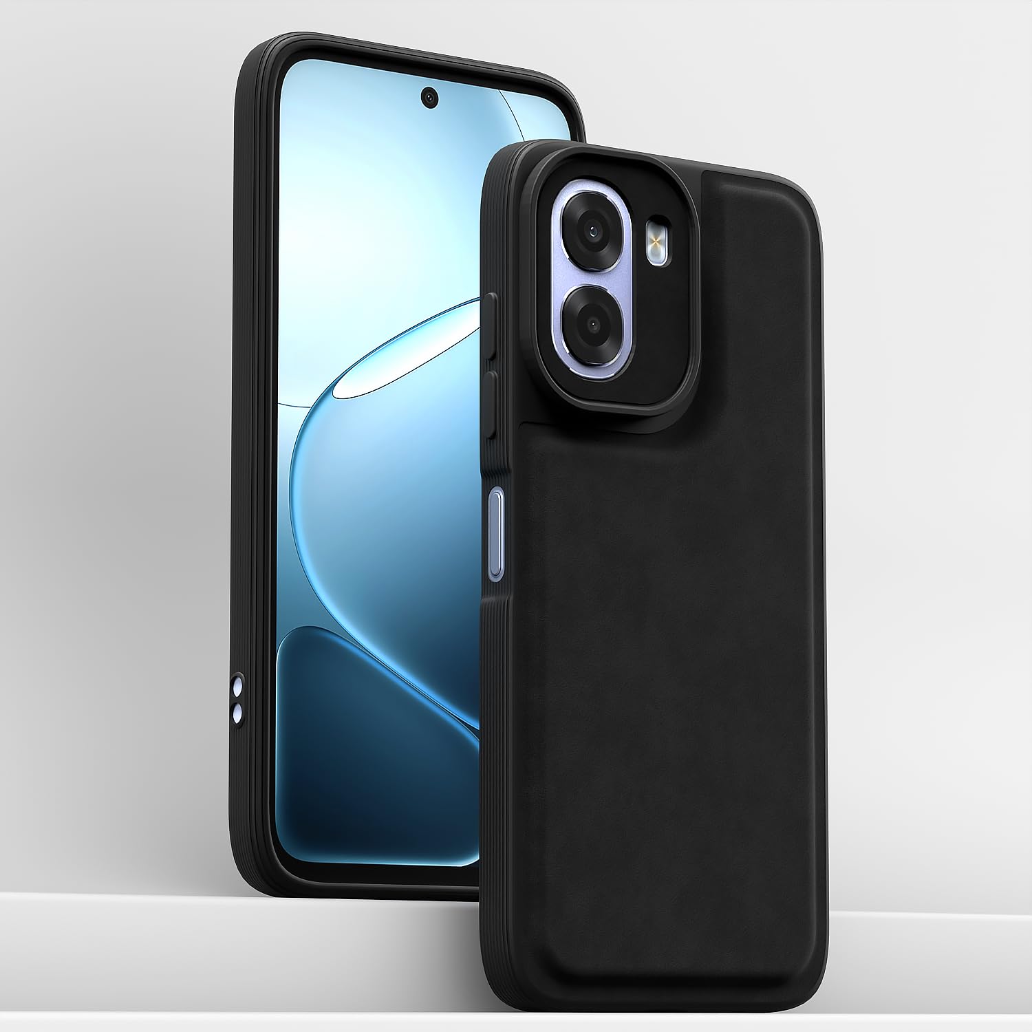 Pikkme black Leather mobile back cover for Oppo K14x 5G/A6x/A6s 5G – photo 2